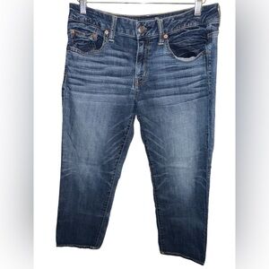American Eagle AE Boy Fit Jeans women’s size 8 straight leg crop